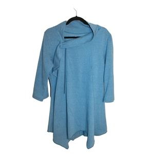 Lur Fashion for Change Recycled Cotton/Poly Blue Tunic Top sz M
